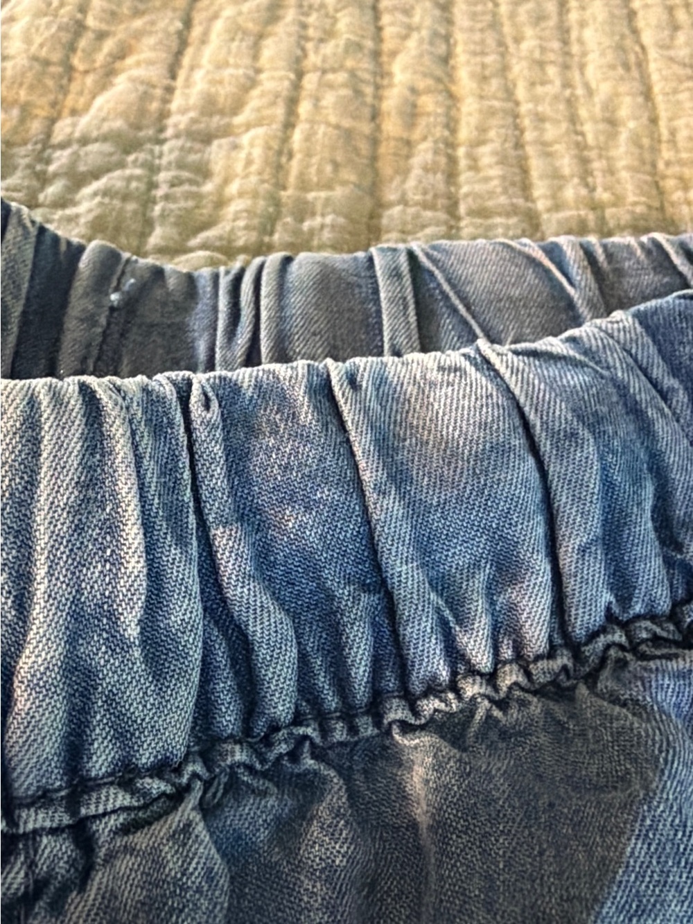SPLENDID Angie Light Indigo Wide-Leg  Drawstring Pant with Tie  NWT’s  size Lg - Picture 13 of 16